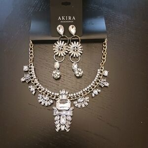 AKIRA Crystal & Gold/Silver Jewelry Bundle